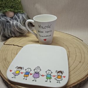 Ręcznie malowana porcelana dla dziadków